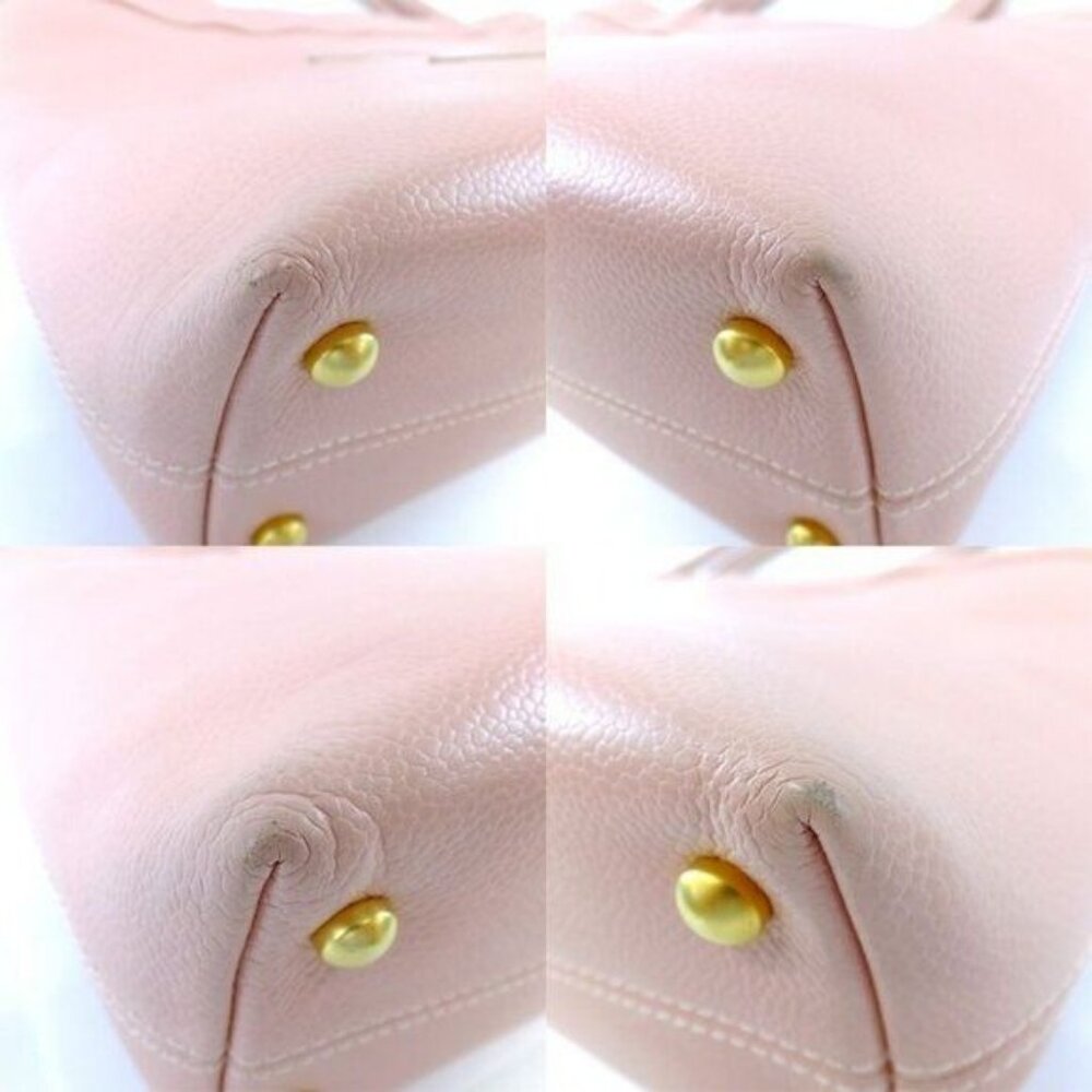 Authentic CHANEL CC Timeless Caviar Logo Shoulder Tote Bag Pink Leather Purse - Picture 10 of 12